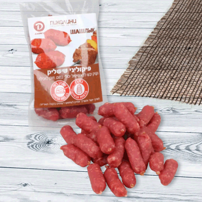 Колбаски с/к Пиколини со вкусом шашлыка Дымов נקניקיות מעושנים בטעם ...