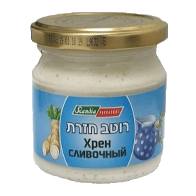 Хрен сливочный 200 гр. חזרת קרמי ⋆ Русфуд - продукты с доставкой