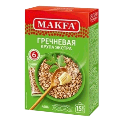 Гречка Макфа в варочных пакетах 400 гр. כוסמת ⋆ Русфуд - продукты с ...