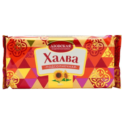 Халва подсолнечная Азовская 500 гр. ממתק חמניות ⋆ Русфуд - продукты с ...