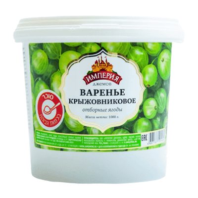 Варенье крыжовниковое Империя джемов 1 кг. ⋆ Русфуд - продукты с доставкой