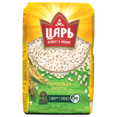 Перловая крупа Царь 800 гр. ⋆ Русфуд - продукты с доставкой