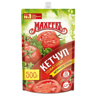 Кетчуп Махеев томатный дой пак 500 гр. מאחייב קטשוף