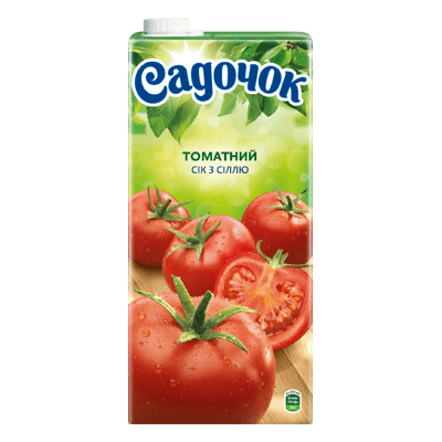 Сок Садочек Томатный 2 L. מיץ אגבניות