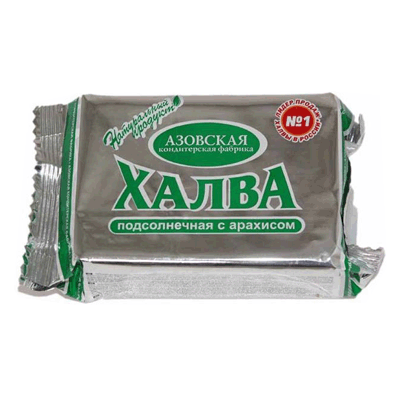 Халва Азовская с арахисом 350 гр. ממתק חמניות עם בוטנים