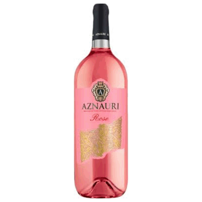 Вино AZNAURI Розе 0.75 L. полусладкое יין אזנאורי רוזה חצי מתוק