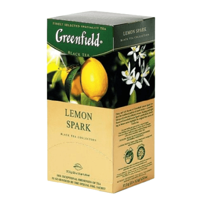 Чай Гринфилд черный Лимон 25 пак. תה שחור לימון