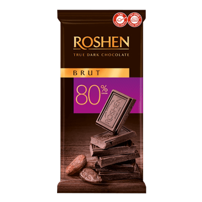 Шоколад Рошен горький 80% 90 гр. שוקולד מריר