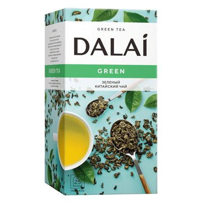 Чай Далай зеленый китайский 25 пак תה ירוק סיני